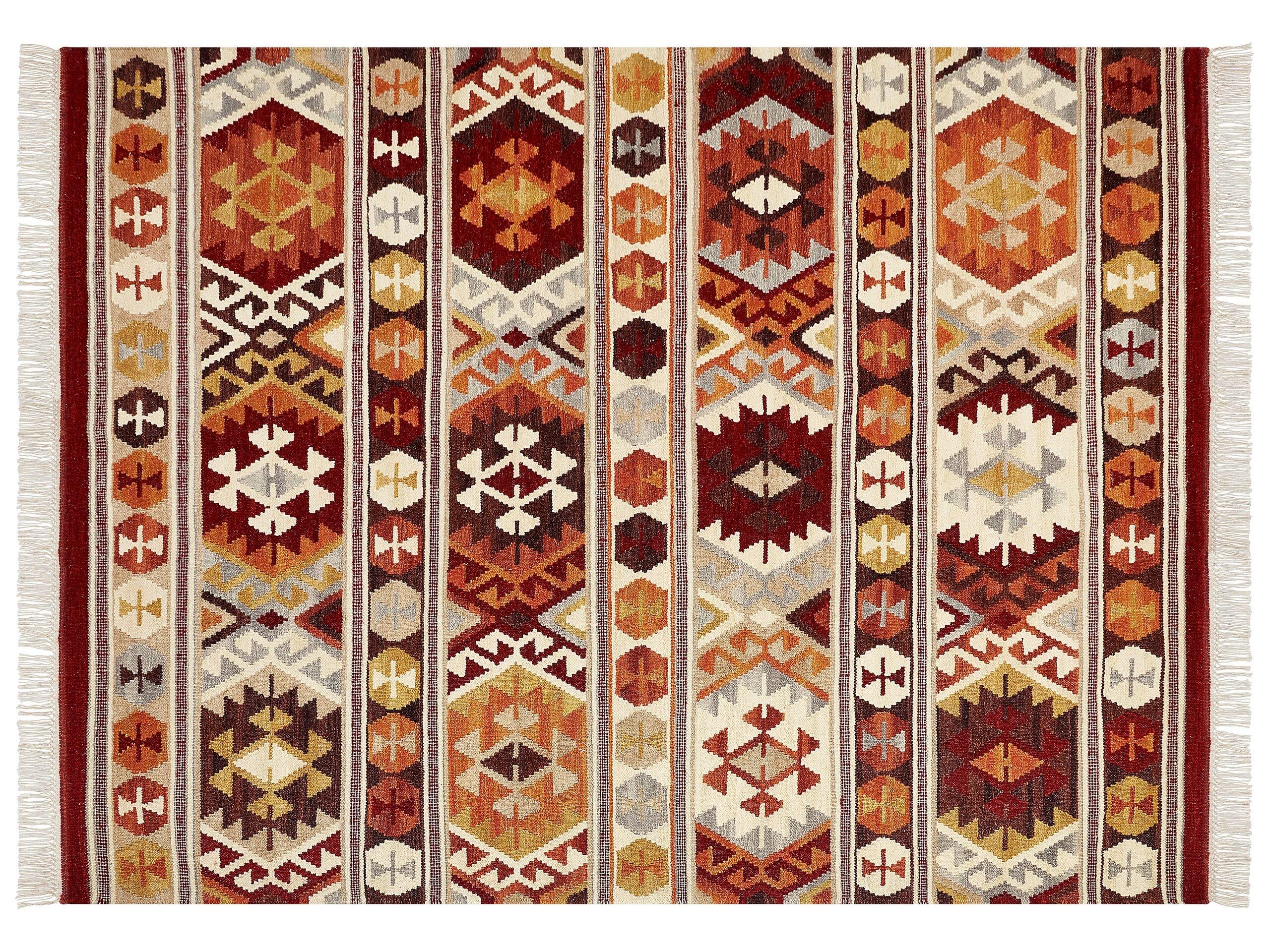 Beliani Teppich aus Wolle Boho AYGAVAN  