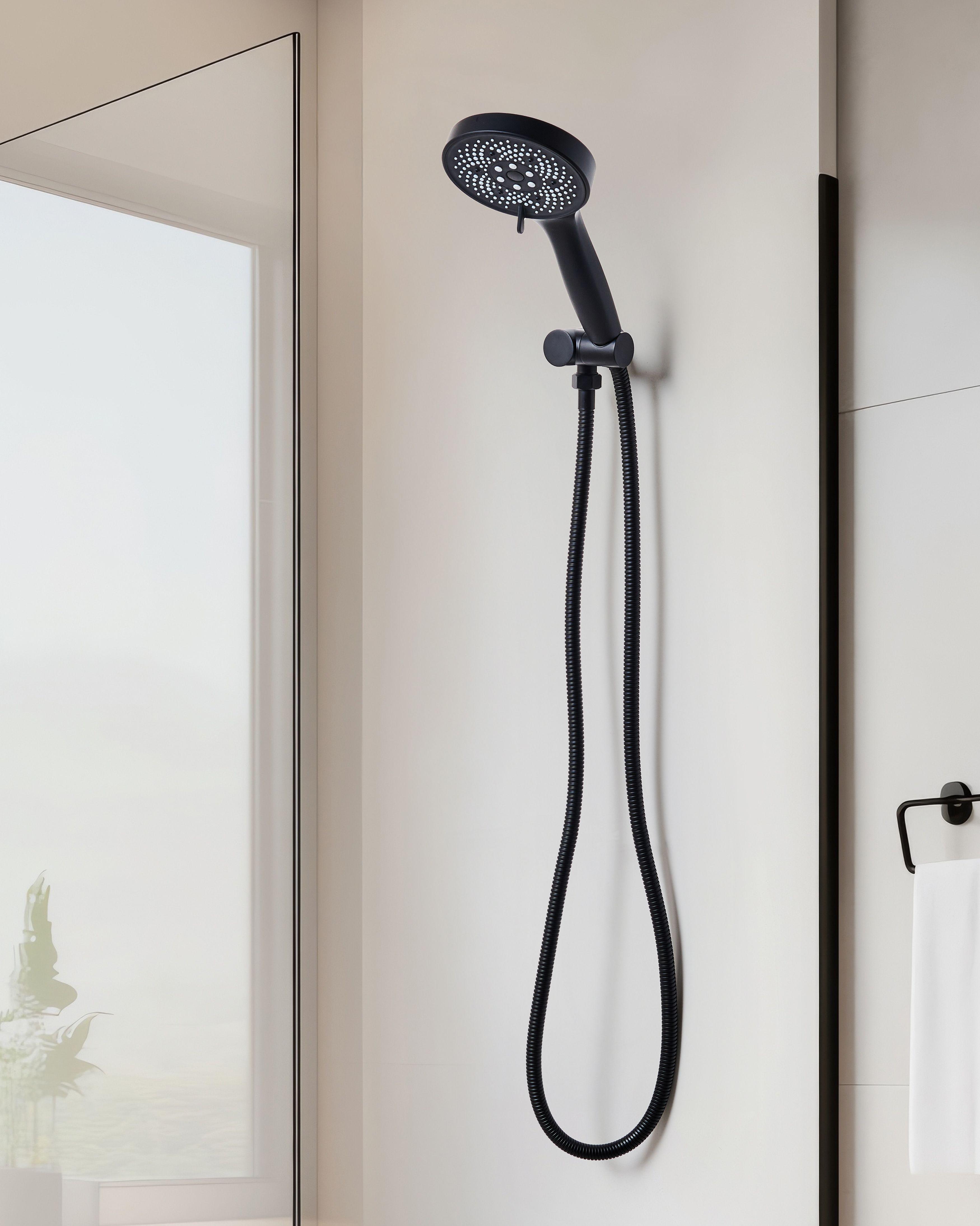 Beliani Duschkopf mit Schlauch aus ABS (robuster Kunststoff) Klassisch ICHMA  