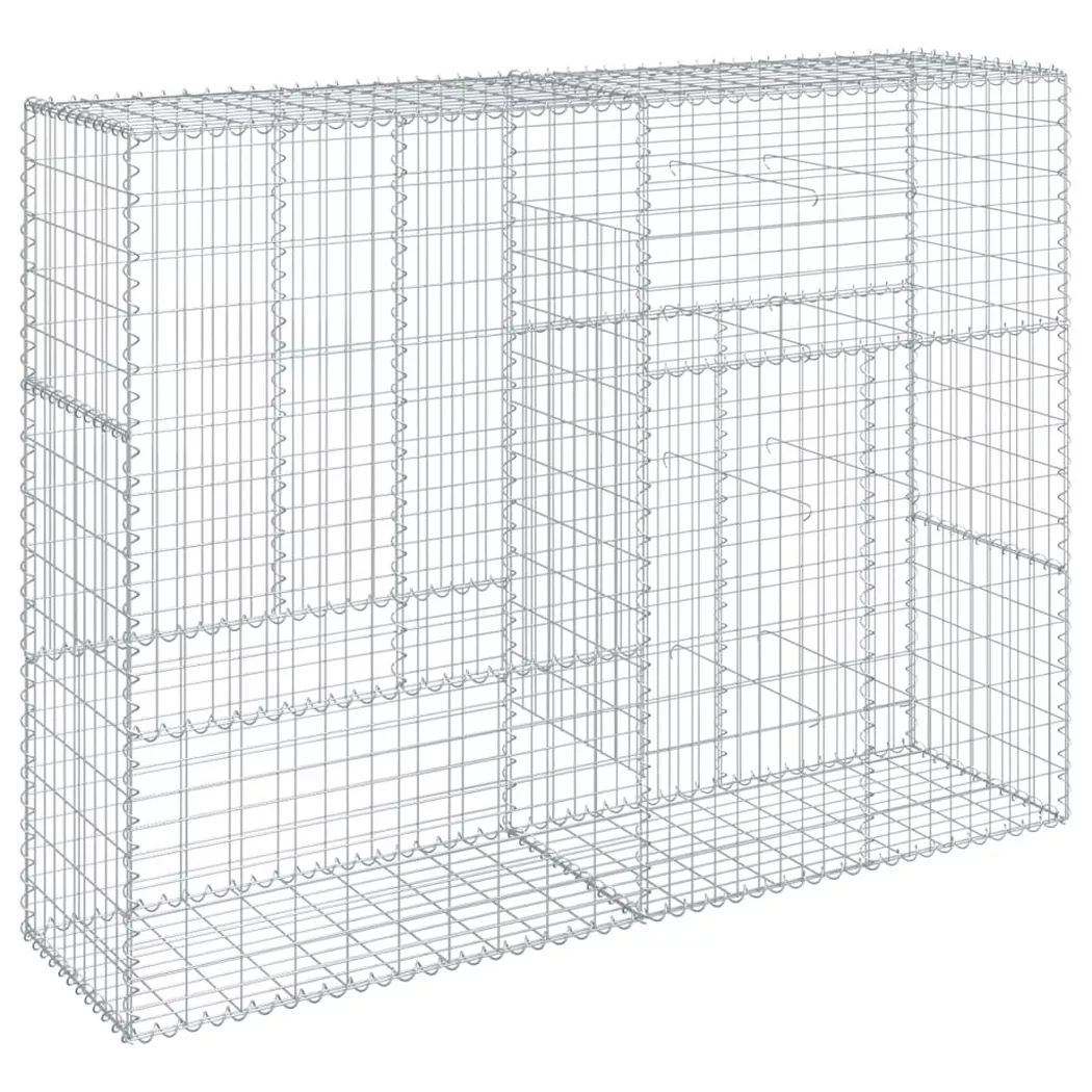 VidaXL - Panier gabion fer, One Size, Argent