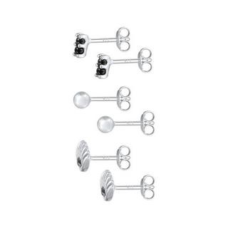 Elli  Boucles d'Oreilles Evil Eye Pour Femmes, Set De 3 Avec Cristaux 