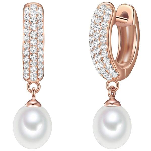 Valero Pearls  Femme Créoles en argent 