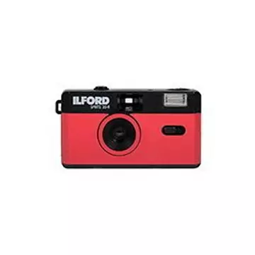 Ilford Sprite 35-II Kompakt-Filmkamera 35 mm Schwarz, Rot