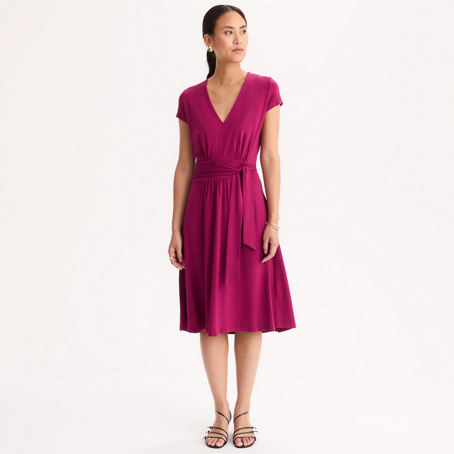 Robe évasée en maille