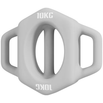 Haltère 3 En 1 10 Kg Sans Danger Pour Le Sol, Musculation Multifonction, Gris Métal