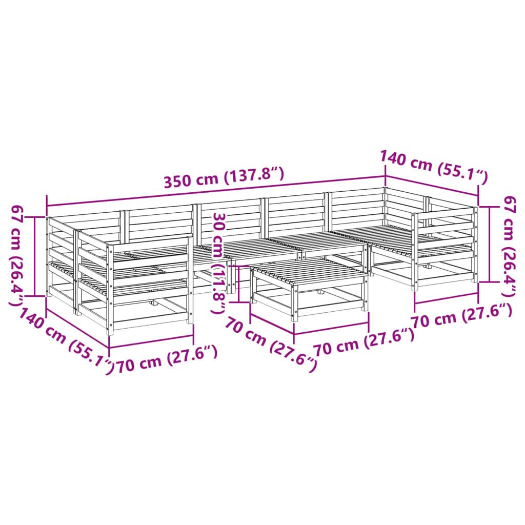 VidaXL Garten sofagarnitur holz  