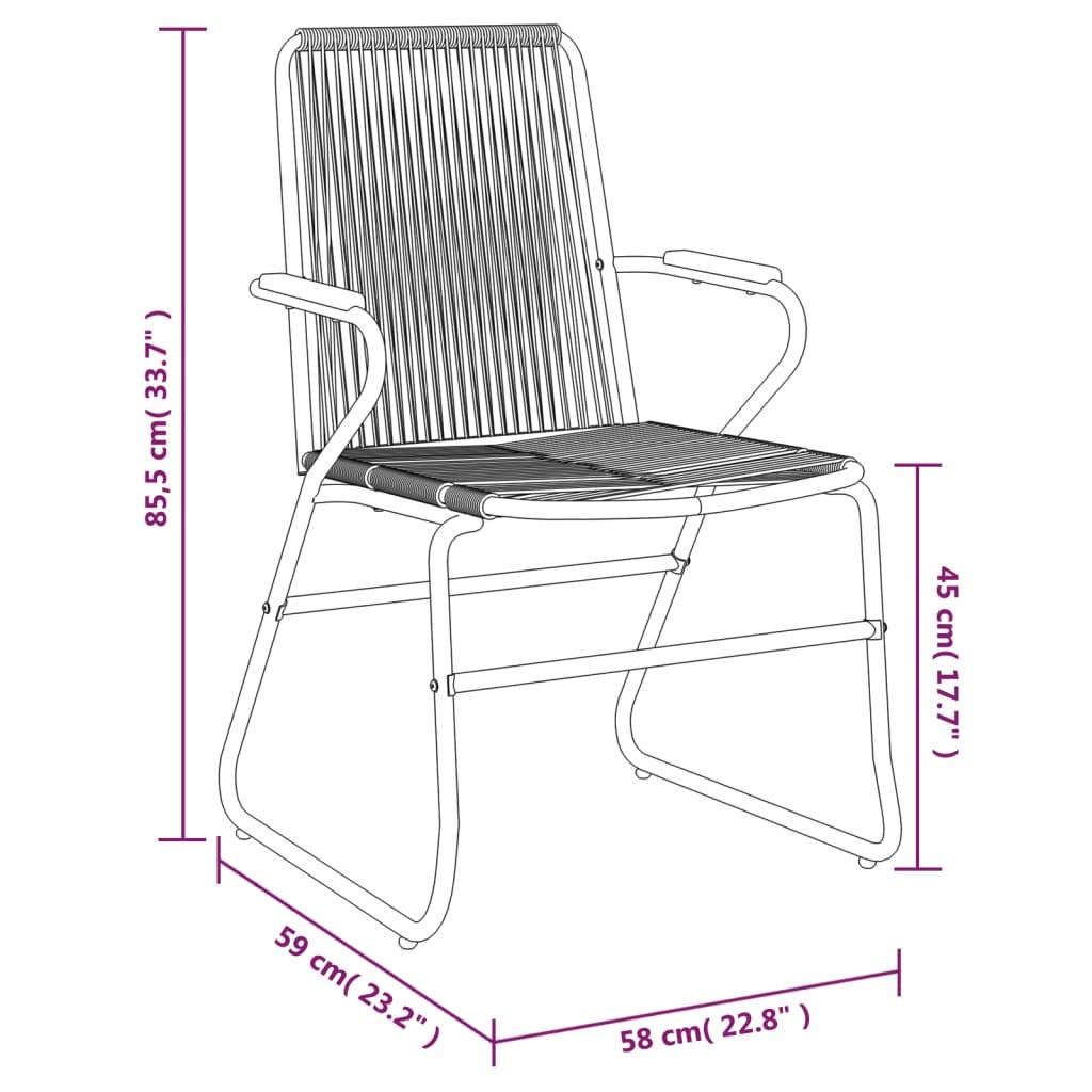 VidaXL Garten essgruppe poly-rattan  