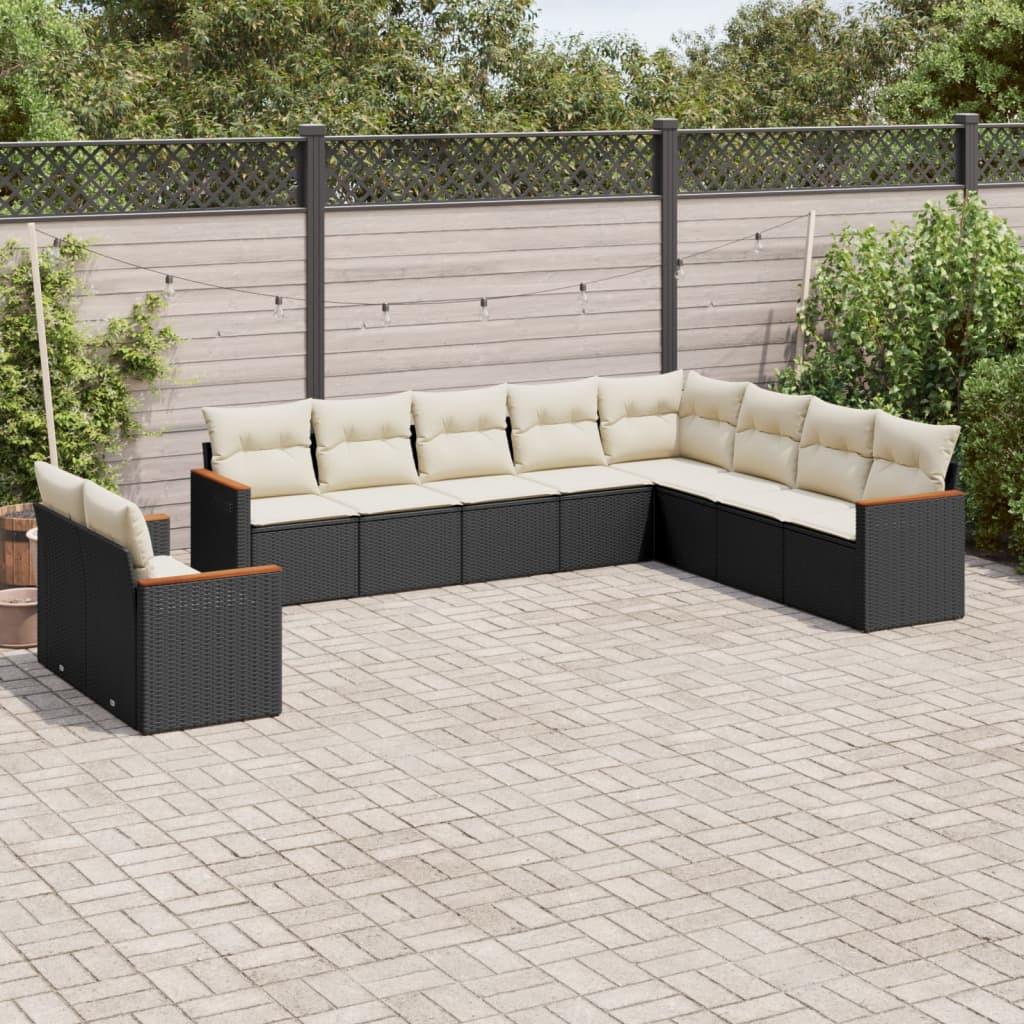 VidaXL set divano da giardino Polirattan  