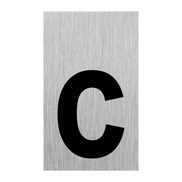 Plaque de porte en aluminium " c " 100x60mm