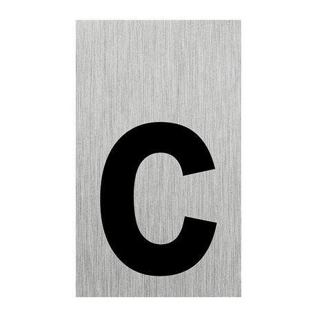 Pricenet Plaque de porte en aluminium " c " 100x60mm  