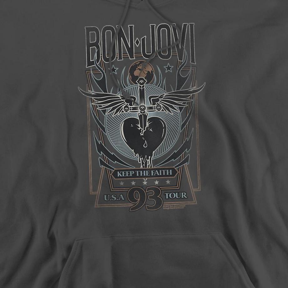 Bon Jovi  Sweat à capuche KEEP THE FAITH 
