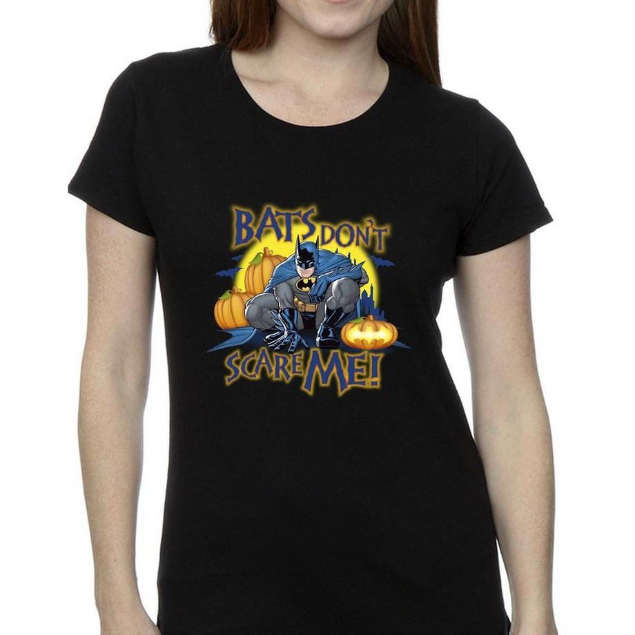 DC COMICS Bats Don't Scare Me T-Shirt Stampa Grafica  