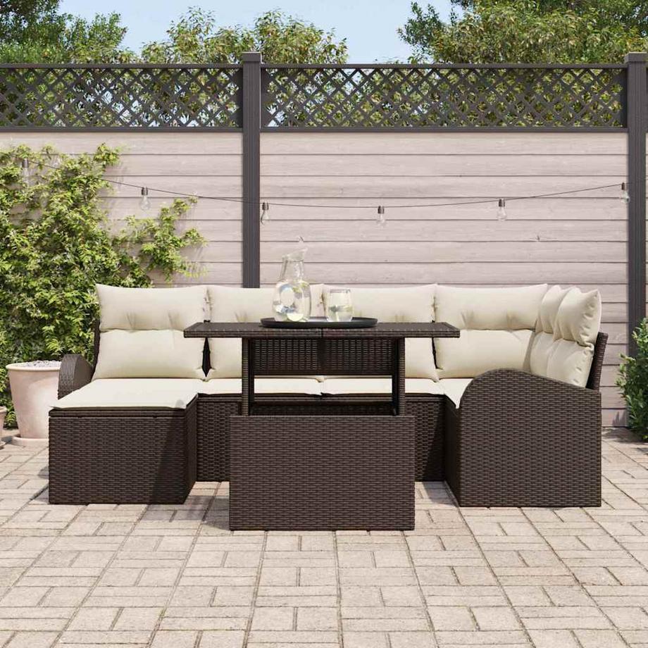 VidaXL Gartensofa-set poly-rattan  