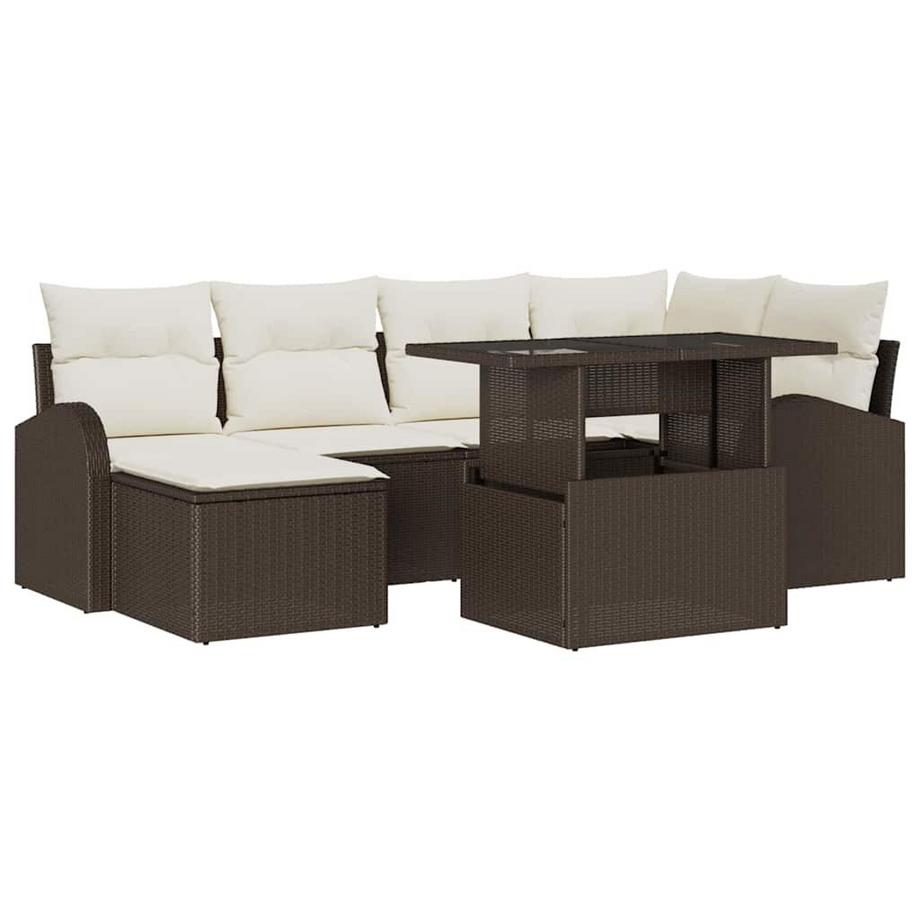 Gartensofa-set poly-rattan