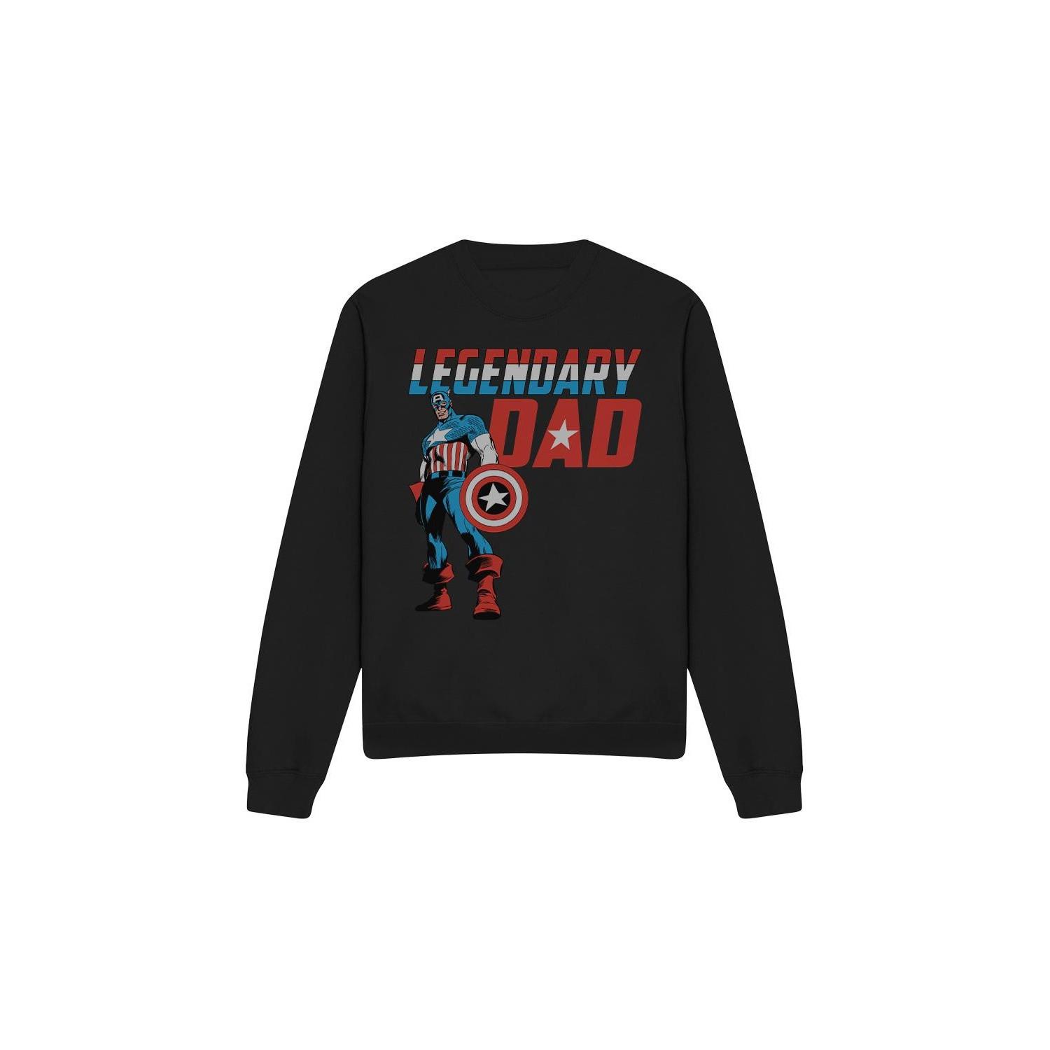 CAPTAIN AMERICA  Legendary Dad Sweatshirt 