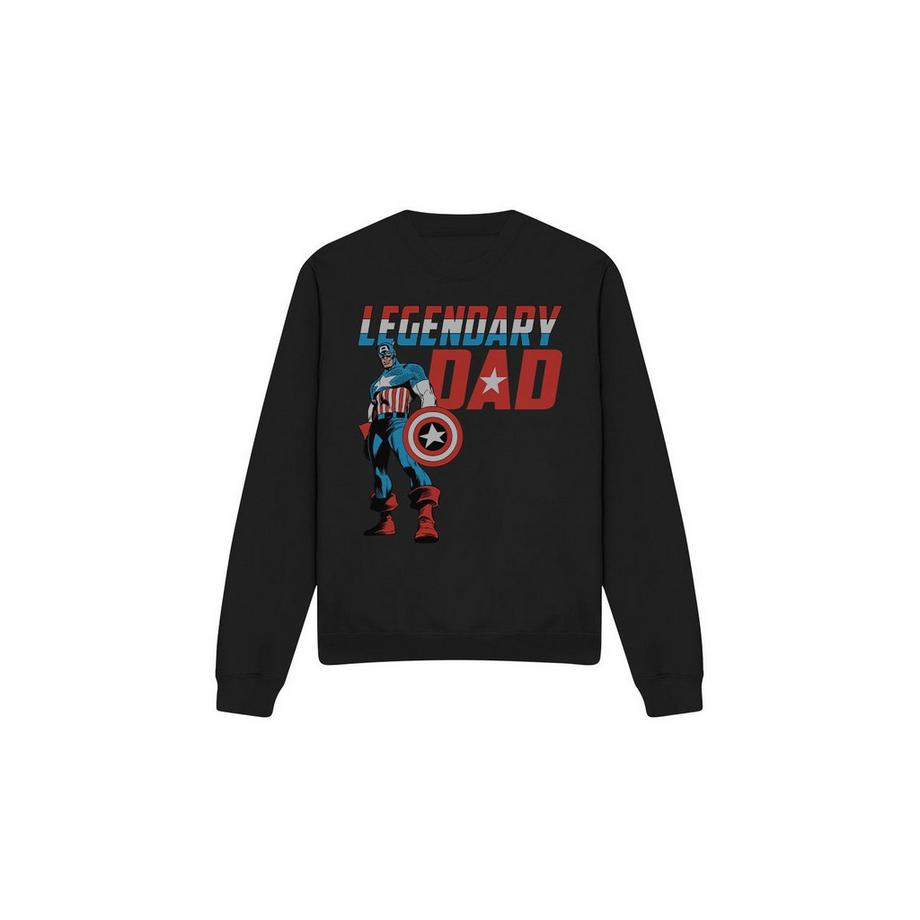 CAPTAIN AMERICA Sweatshirt Legendary Dad Imprimé Graphique  