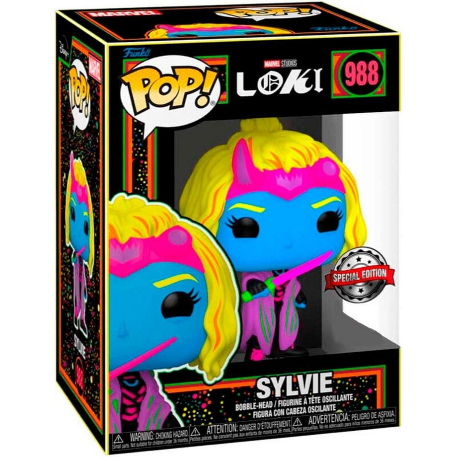 Funko  Figurine POP Marvel Loki Silvye Black Light Exclusive 