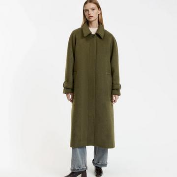 Manteau drap de laine mélangée