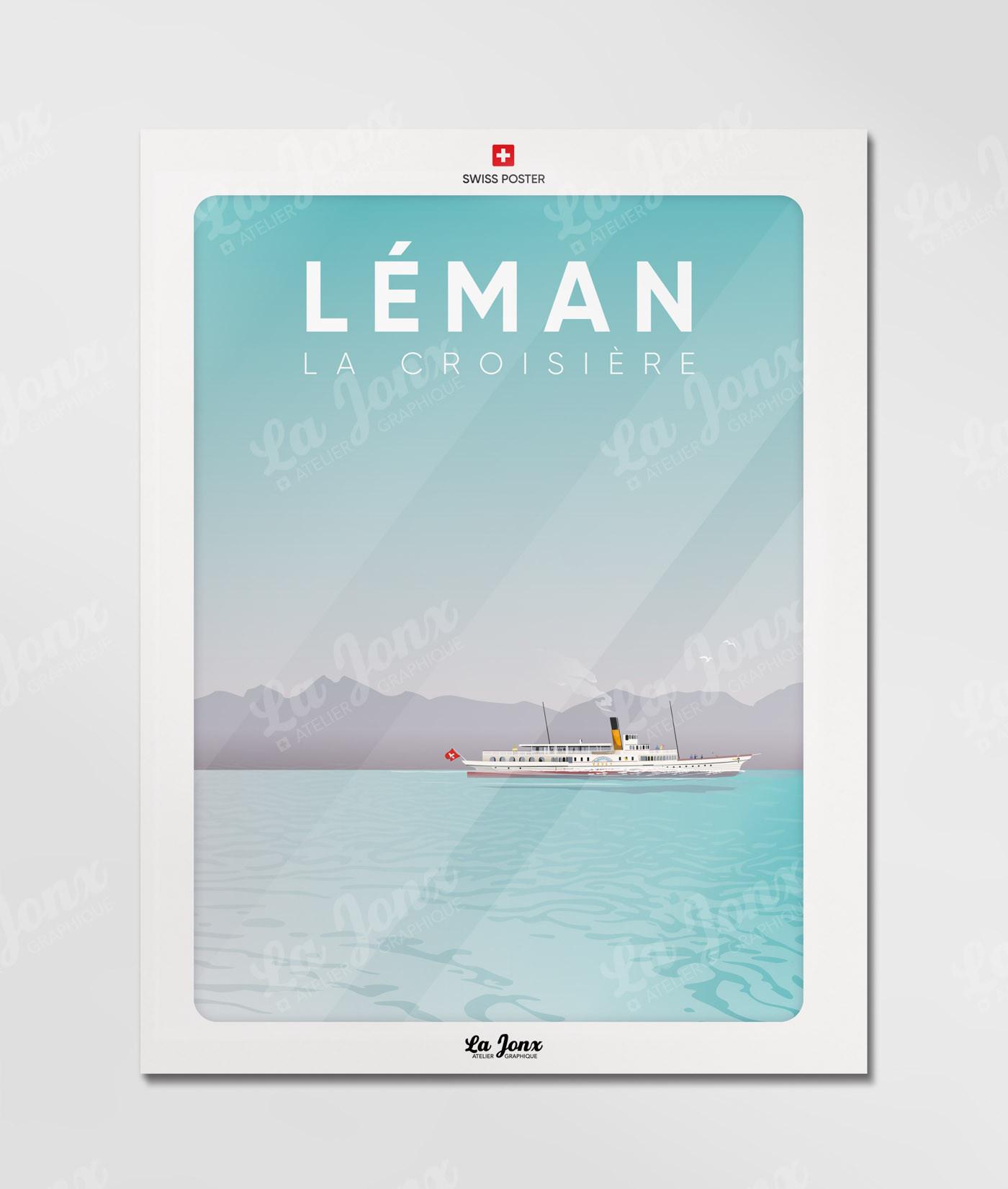 La-Jonx Poster Léman - La Croisière  