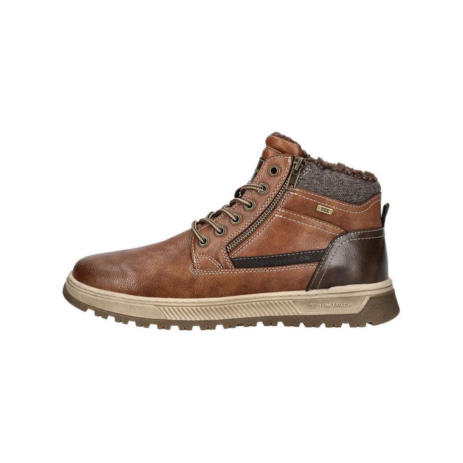TOM TAILOR Stiefelette mit Seitenreissverschluss und Schnürung  