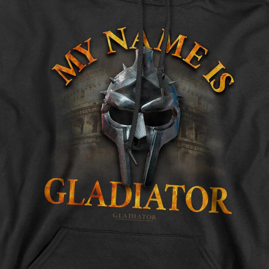 Gladiator My Name Is Felpa Con Cappuccio  