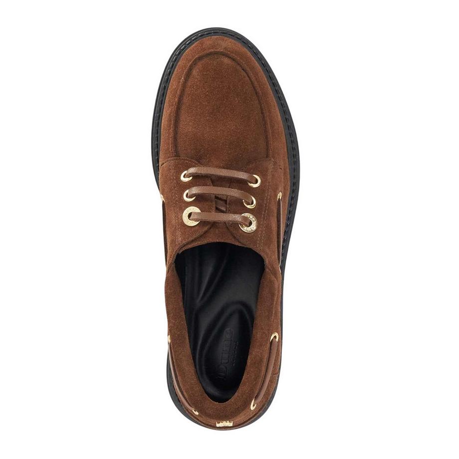 Dune London Chaussures Bateau Venetian Cuir Lacets  