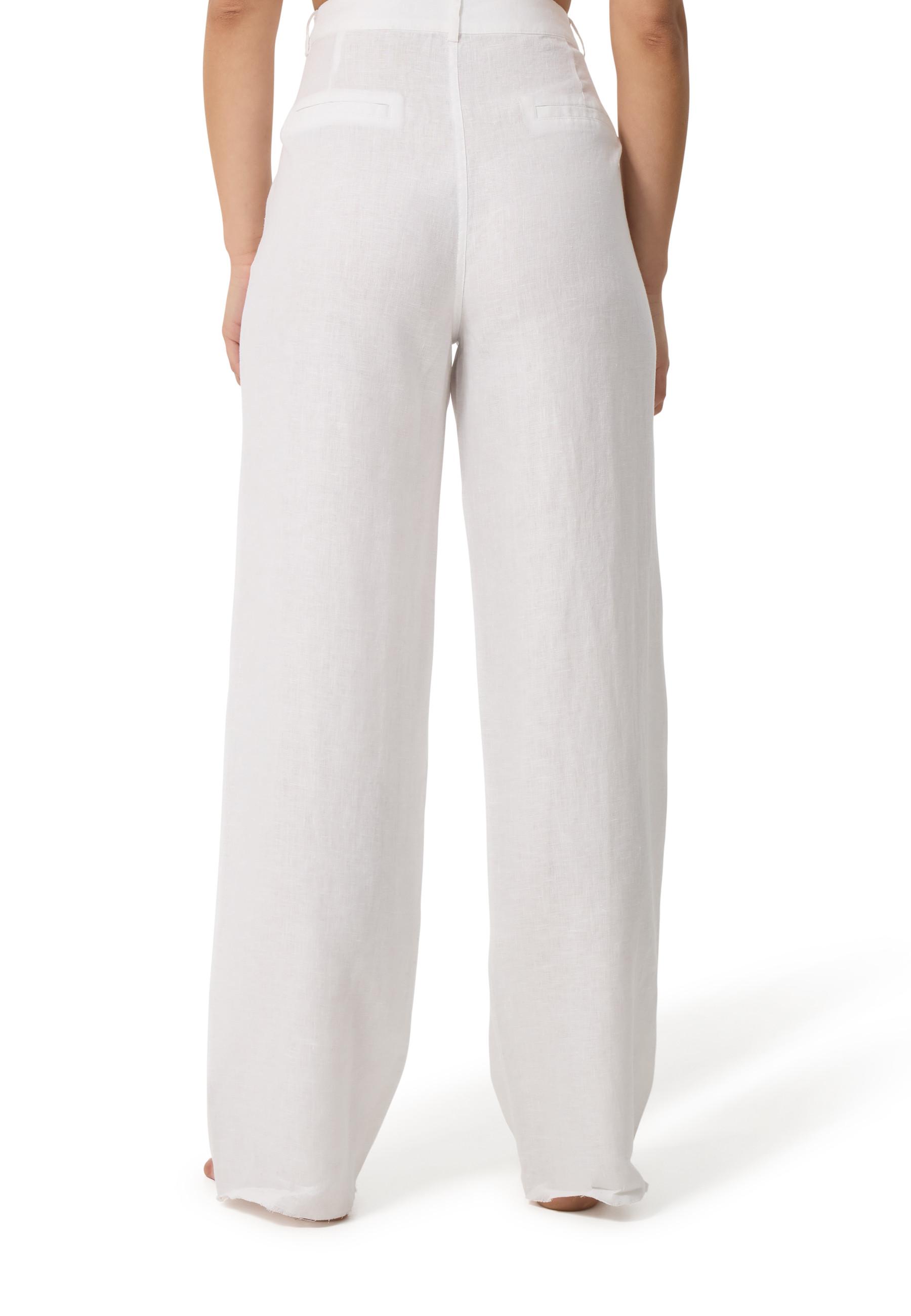 CASH-MERE.CH  Pantalon en lin long 