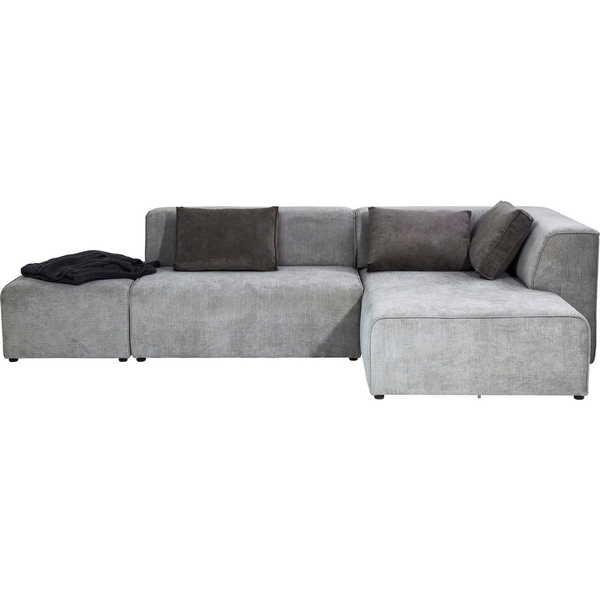 KARE Design Sofa Infinity Ottomane Rechts Grau  