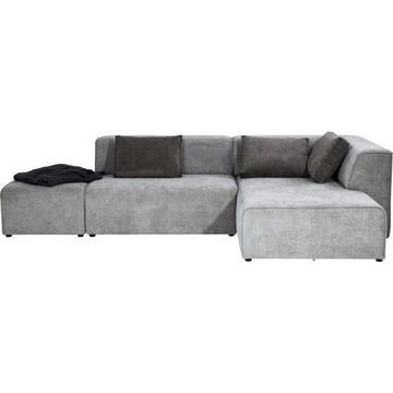 Sofa Infinity Ottomane Rechts Grau