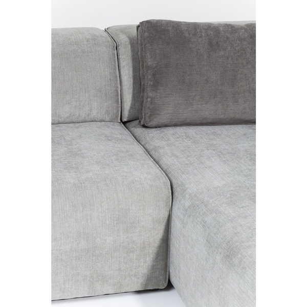 KARE Design Sofa Infinity Ottomane Rechts Grau  