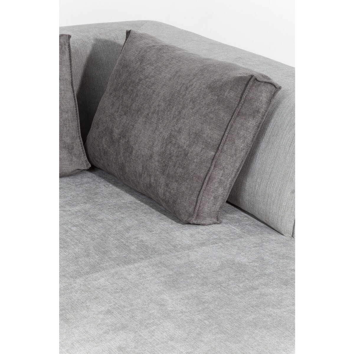 KARE Design Canapé Infinity Ottomane droite Gris  