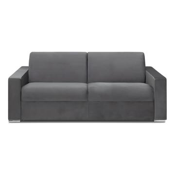 Schlafsofa 4-Sitzer - Liegefläche: 160 cm - Matratzenhöhe: 22 cm - Samt - Anthrazit - CALITO