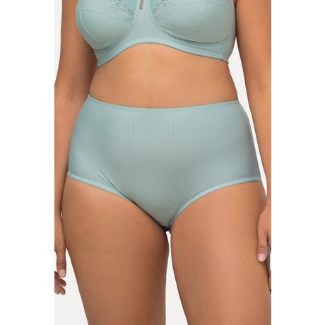 Ulla Popken Lot de 2 Culottes Midi Fines Rayures Échancrure Haute  