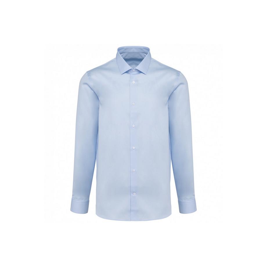 camicia a maniche lunghe popeline