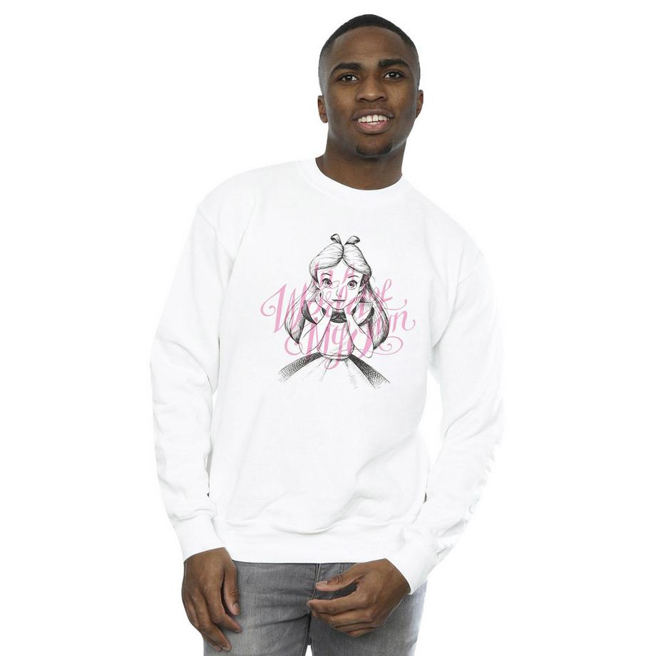 Disney Alice In Wonderland In A World Of My Own Sweatshirt  