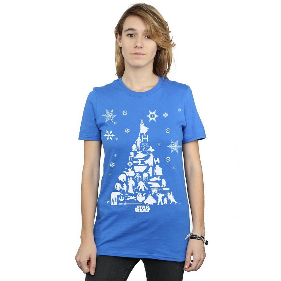 STAR WARS Maglietta Grafica Albero di Natale  