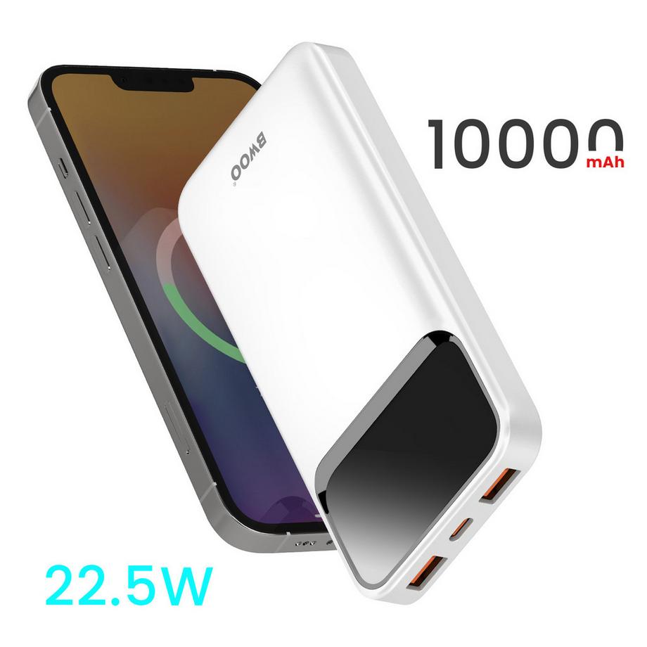 Avizar  Batterie Externe 10000mAh Bwoo Blanc 