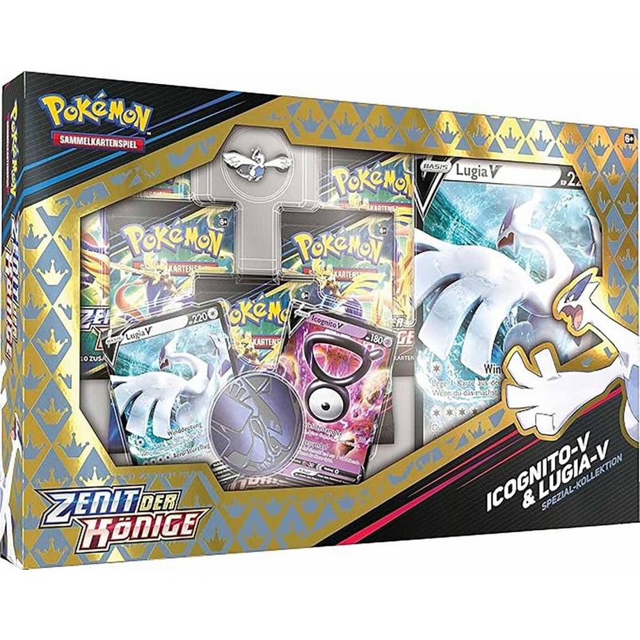 Pokémon  TCG - Schwert & Schild: Zenit der Könige Icognito-V & Lugia-V Spezial Kollektion - DE 