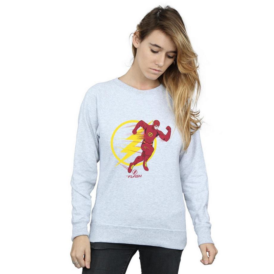 DC COMICS Flash Running Logo Sweatshirt  