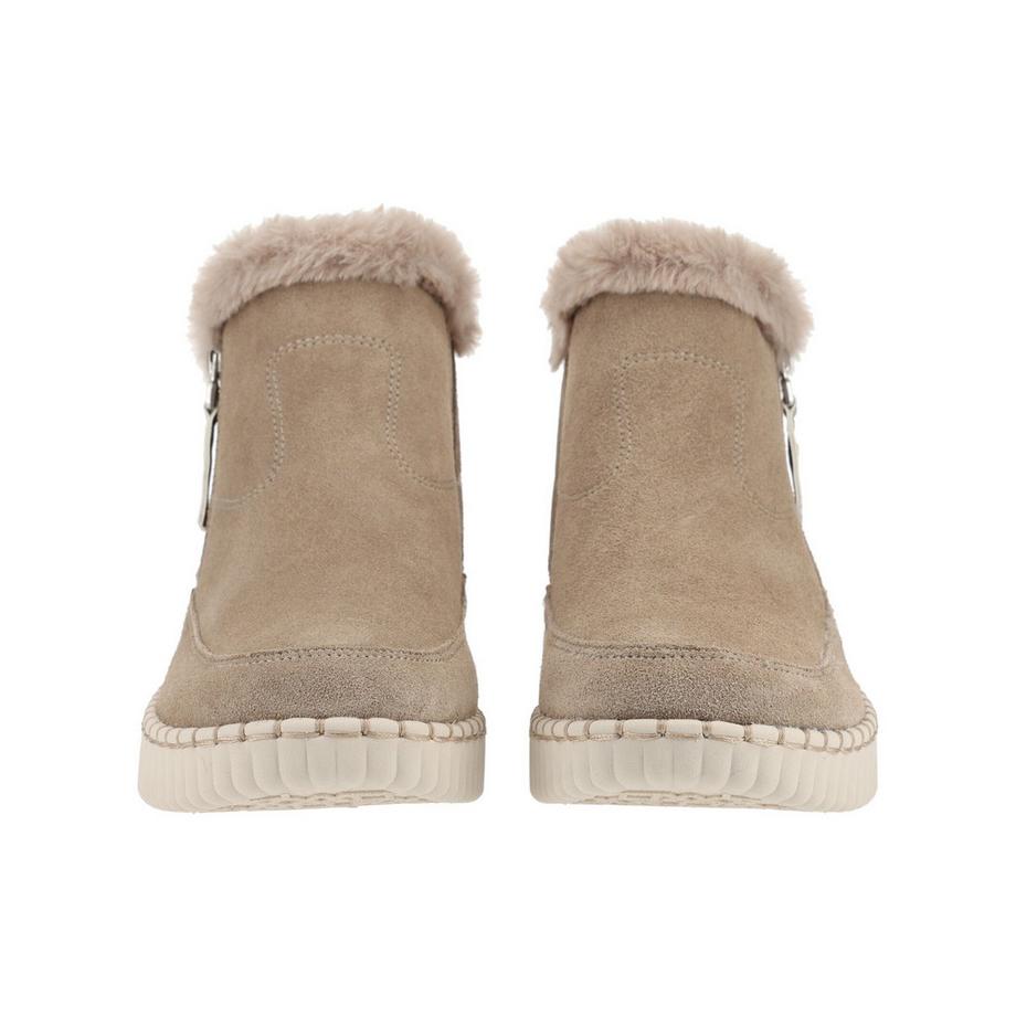 SKECHERS Bottine à talon compensé avec bordure en fausse fourrure  