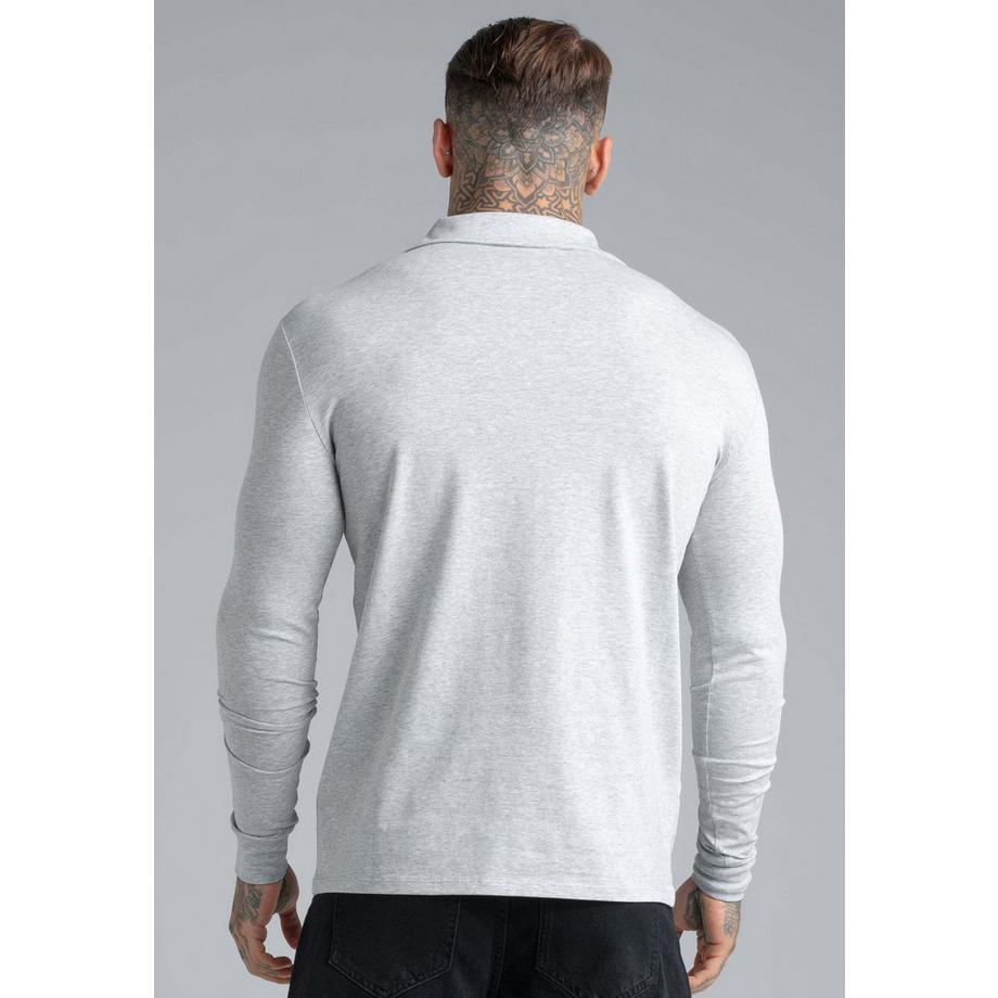Sik Silk Langarmpolo Revere  
