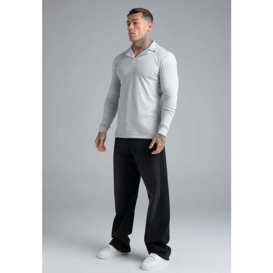 Sik Silk Langarmpolo Revere  