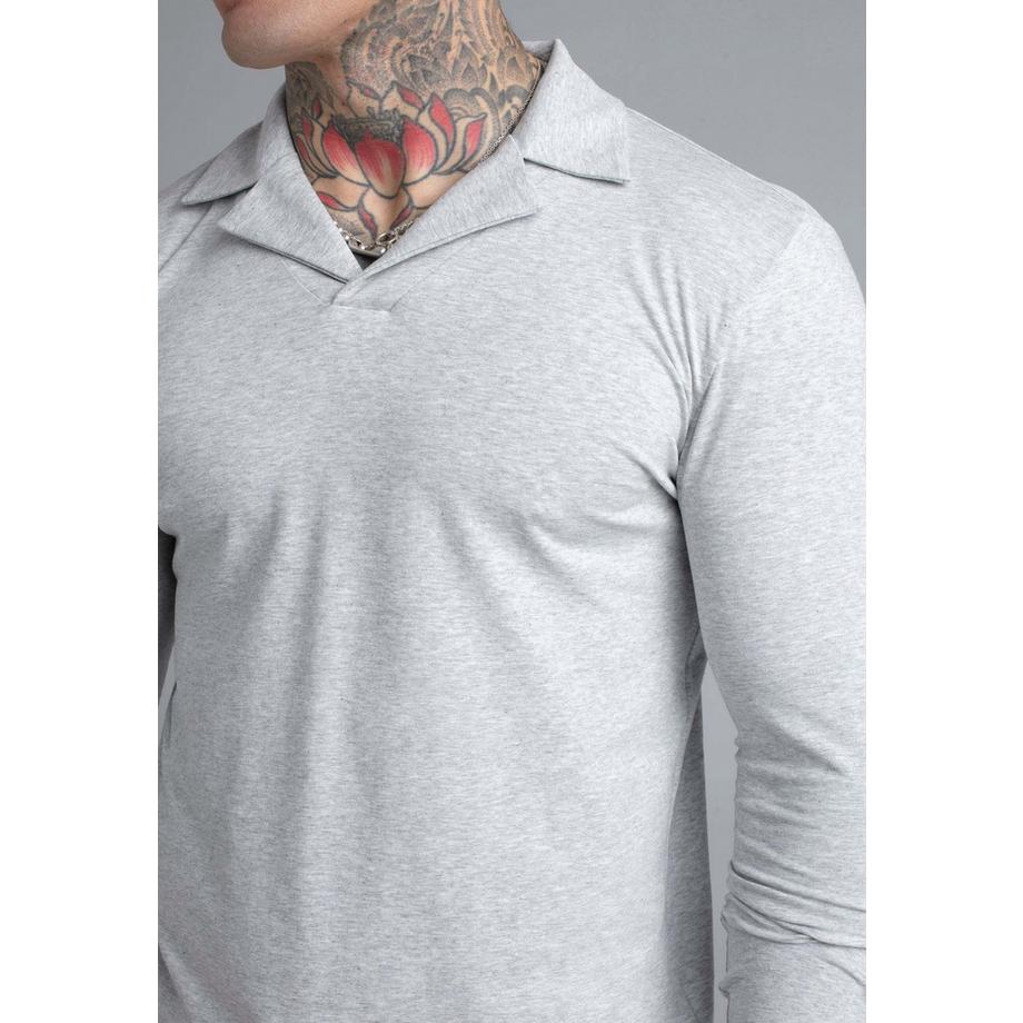Sik Silk Langarmpolo Revere  