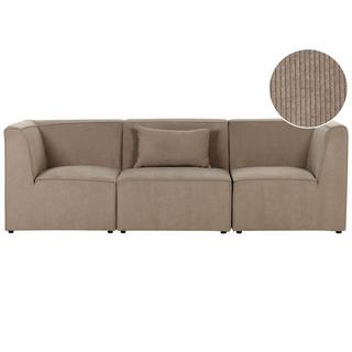 Beliani 3 Sitzer Sofa aus Cord Modern LEMVIG  