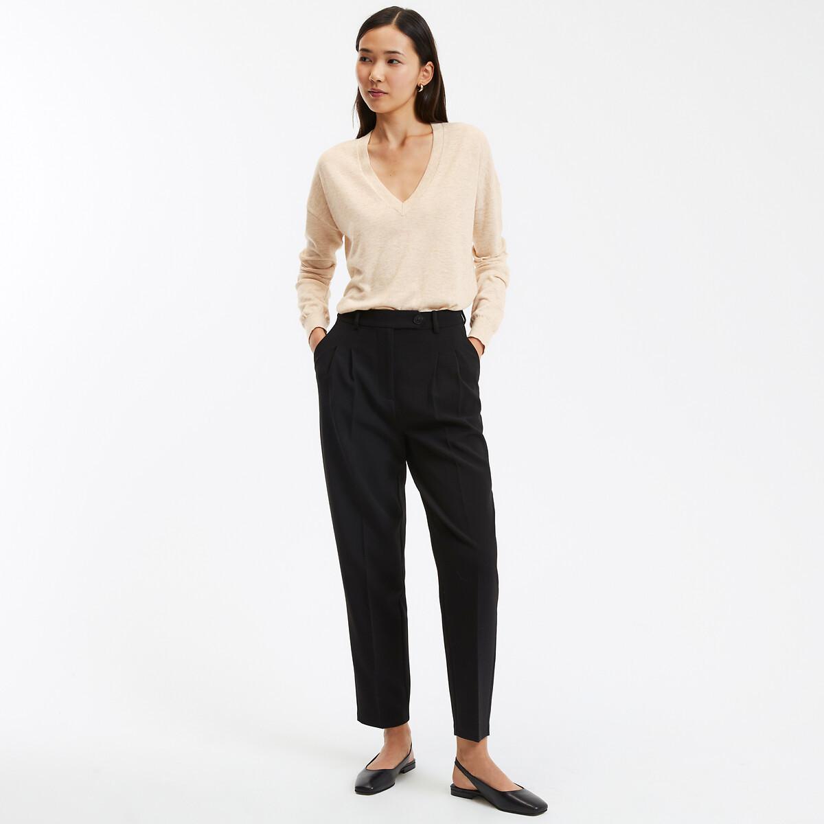 La Redoute Collections  Slim-Hose mit Bundfalten 