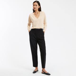 La Redoute Collections Pantalon cigarette à pinces  