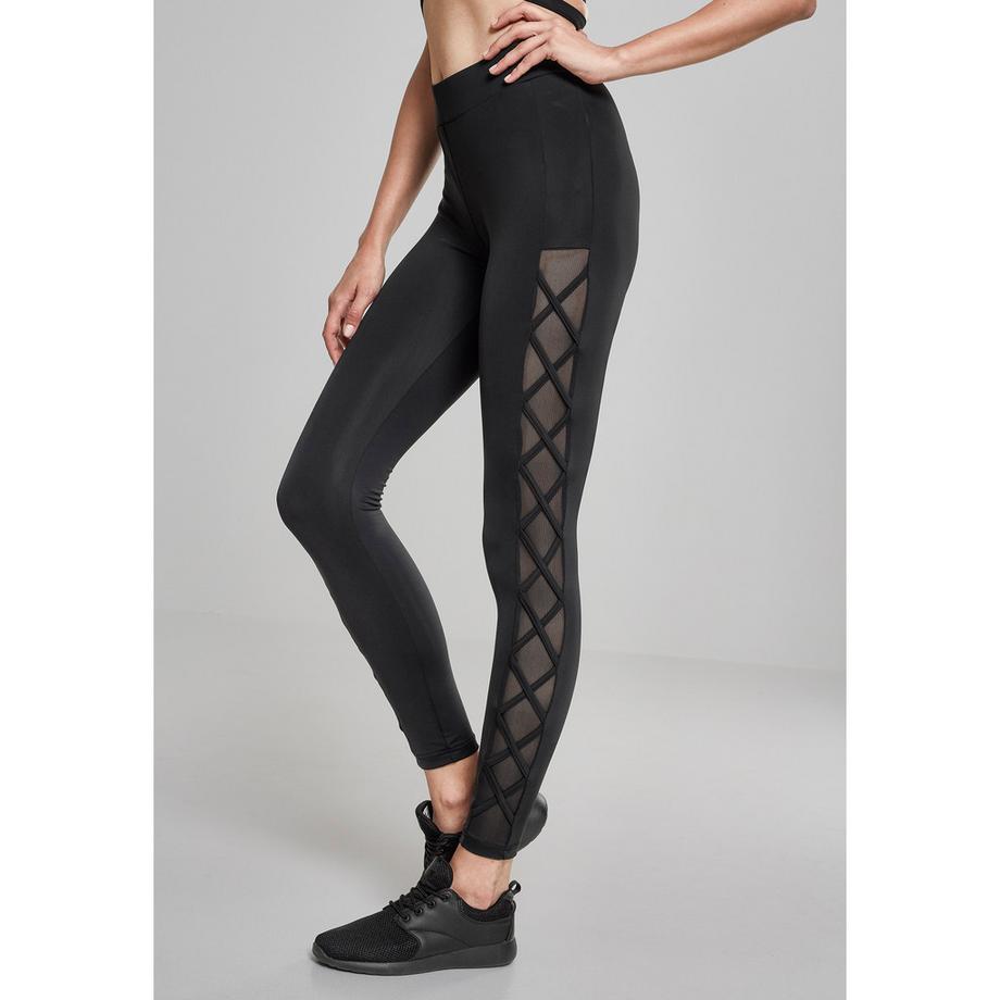 URBAN CLASSICS  damen-leggings urban classic ribbon 