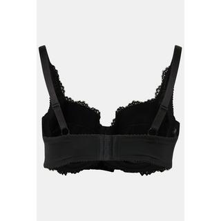 Ulla Popken  Soutien-gorge balconnet, avec dentelle. Armatures et coques souples. Bonnet B-D. 