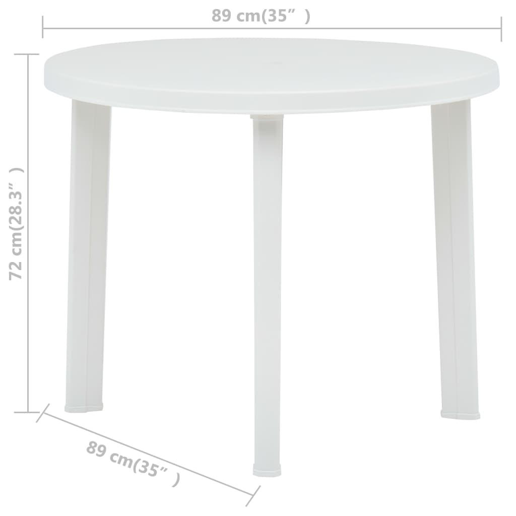 VidaXL Table de jardin plastique  