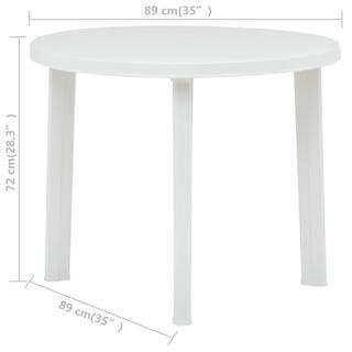 VidaXL Table de jardin plastique  