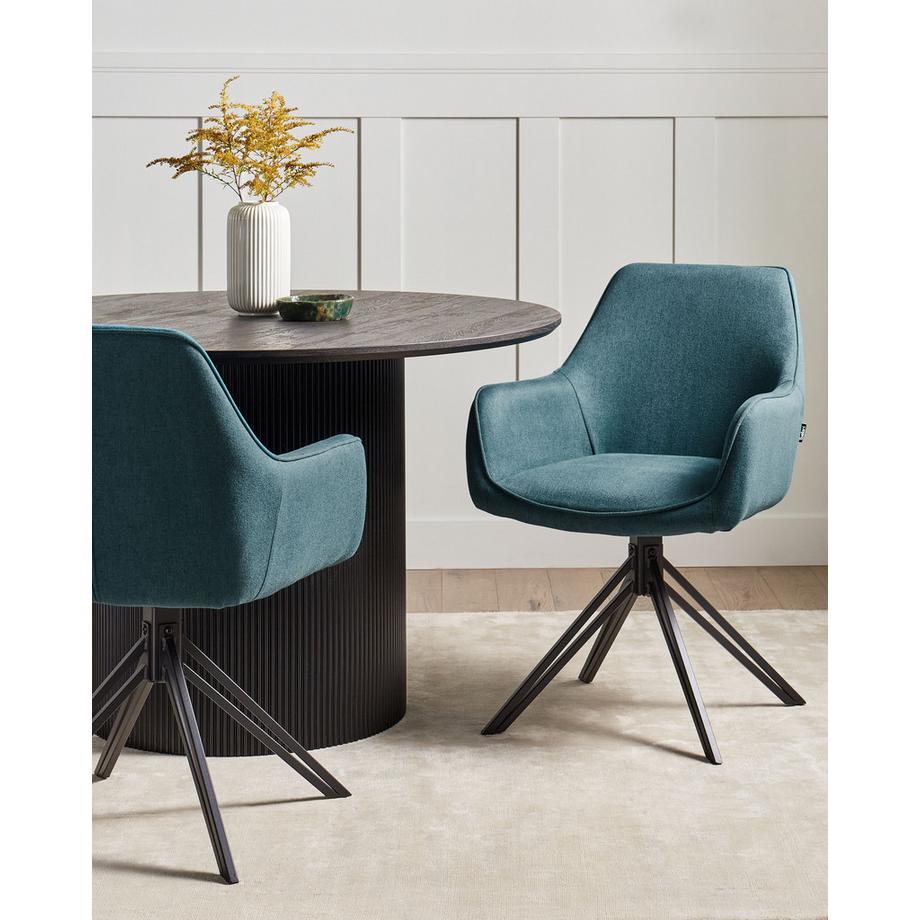 Beliani Set di 2 sedie da pranzo en Tessuto  JODAR  